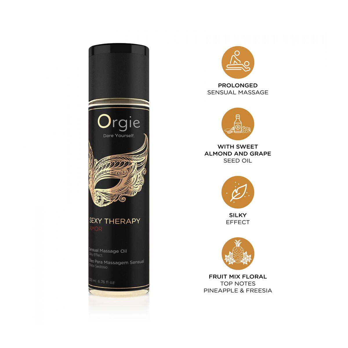 Erotisk Massageolja Orgie SEXY THERAPY LOVE 200 ml - 2