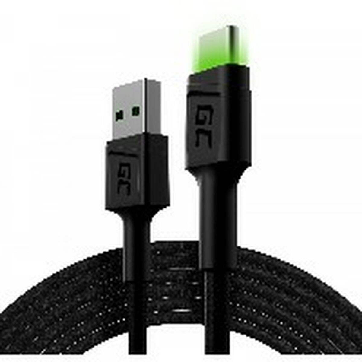 USB-kabel Green Cell KABGC13 Svart Grön 2 m - 3