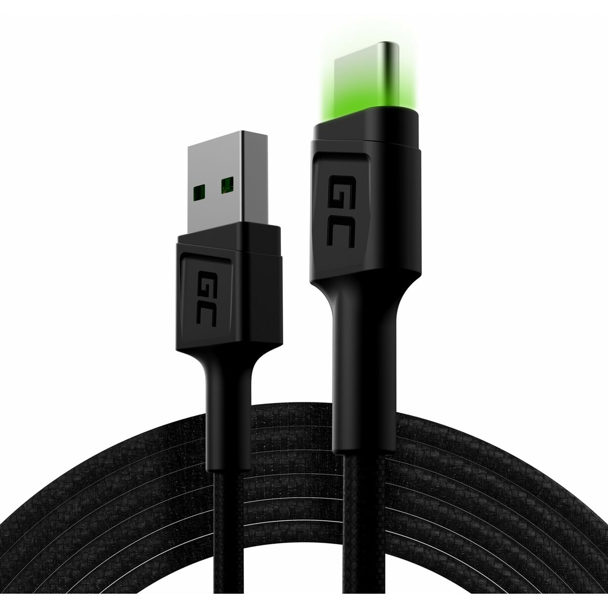 USB-kabel Green Cell KABGC13 Svart Grön 2 m - 8