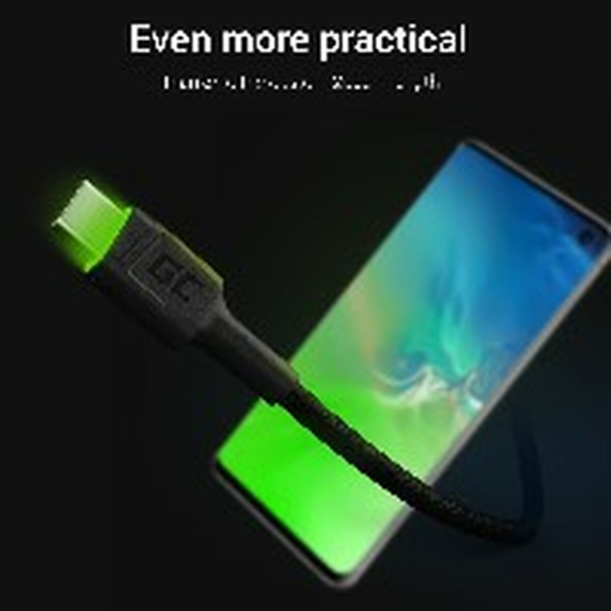 USB-kabel Green Cell KABGC13 Svart Grön 2 m - 6