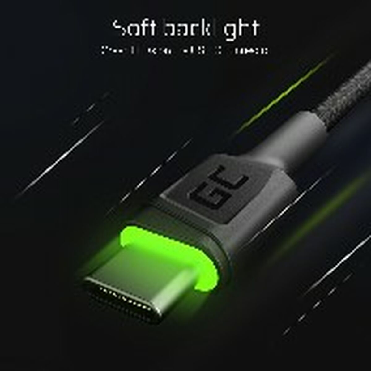USB-kabel Green Cell KABGC13 Svart Grön 2 m - 5