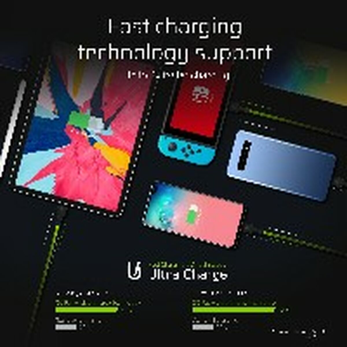 USB-kabel Green Cell KABGC13 Svart Grön 2 m - 7