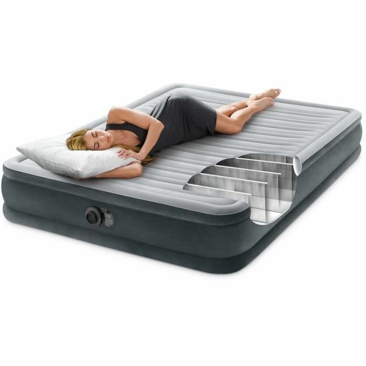 Uppblåsbar madrass Intex - 4