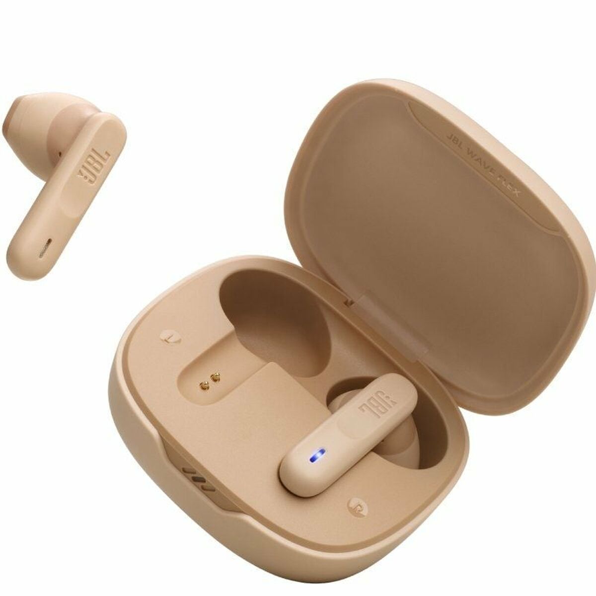 Trådlösa hörlurar med laddningsetui JBL Wave Flex Beige - 2