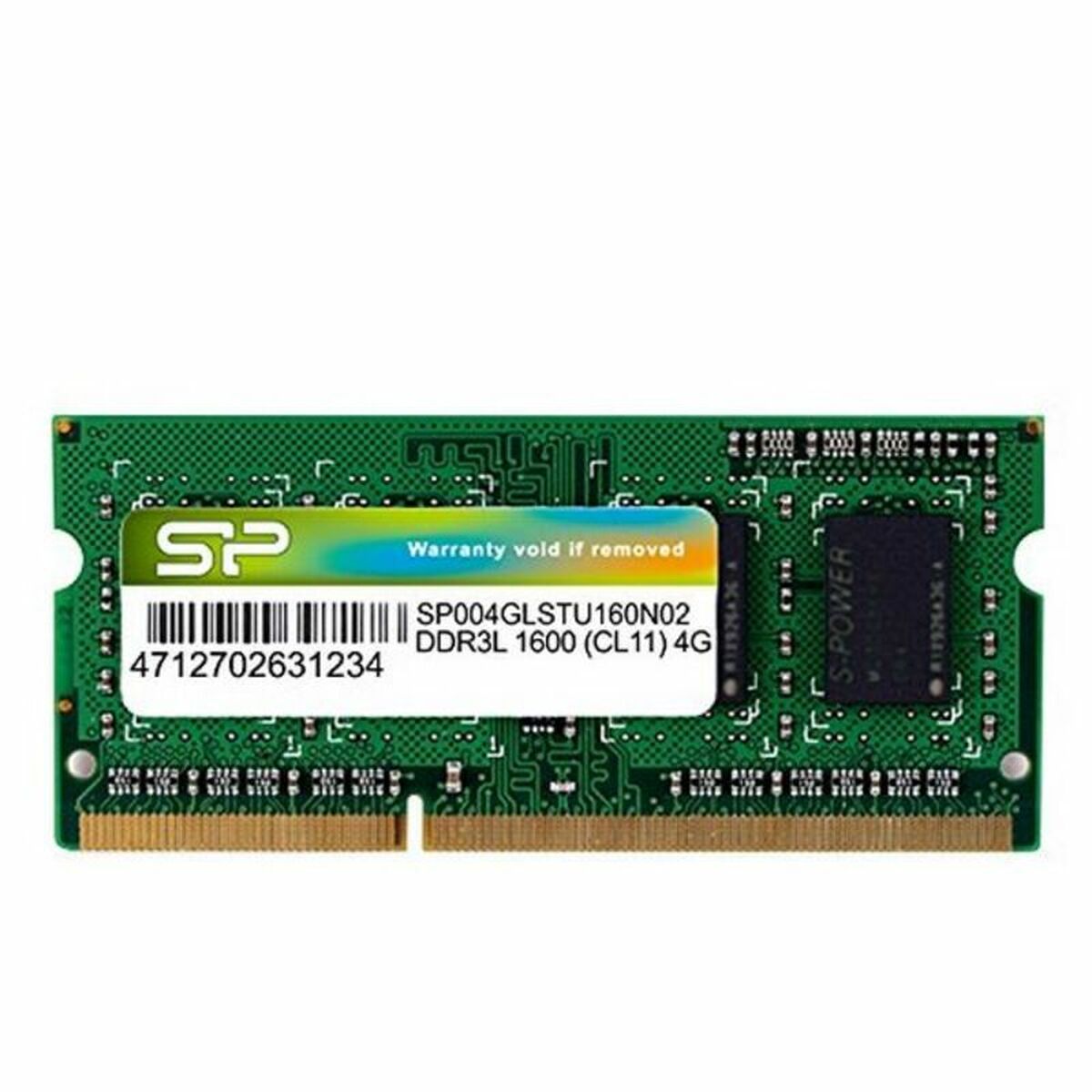 RAM-minne Silicon Power SP004GLSTU160N02 4 GB DDR3L PC3-12800 1600 mHz CL11 4 GB DDR3L