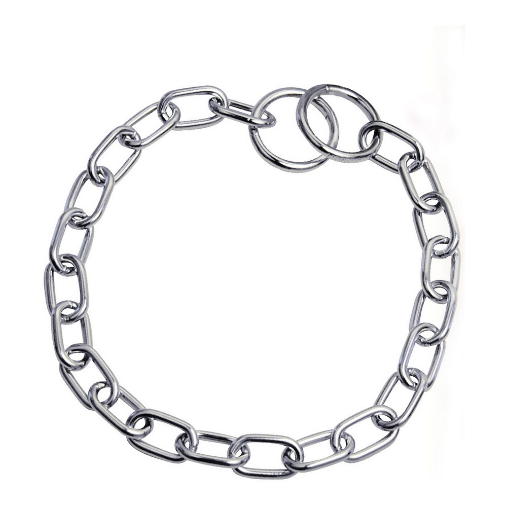 Hundhalsband Hs Sprenger Silvrig 3,4 mm Länkar Kort (60 cm)