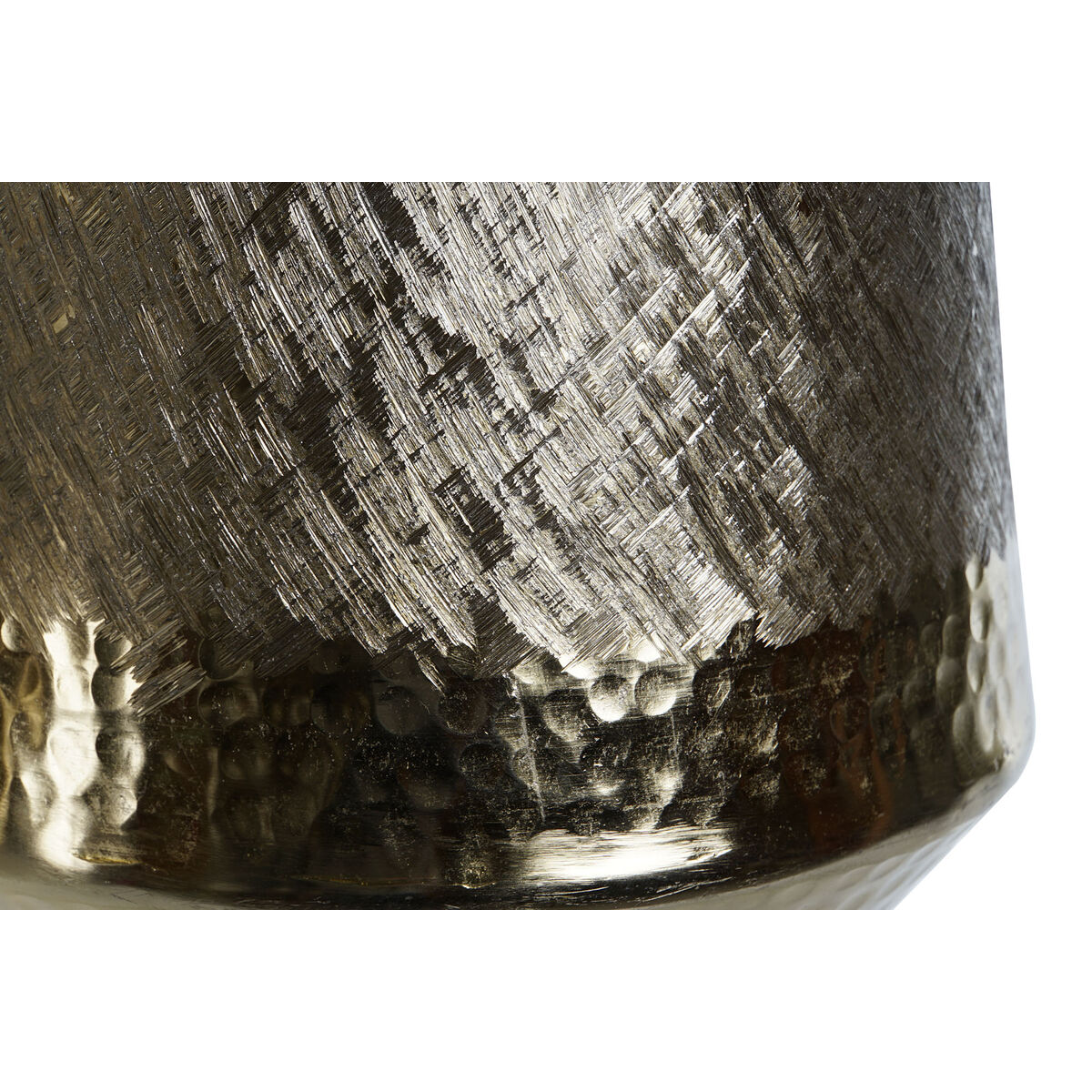 Bordsdekoration DKD Home Decor Gyllene Silvrig Aluminium 19 x 19 x 20 cm (2 antal) - 2
