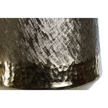 Bordsdekoration DKD Home Decor Gyllene Silvrig Aluminium 19 x 19 x 20 cm (2 antal)