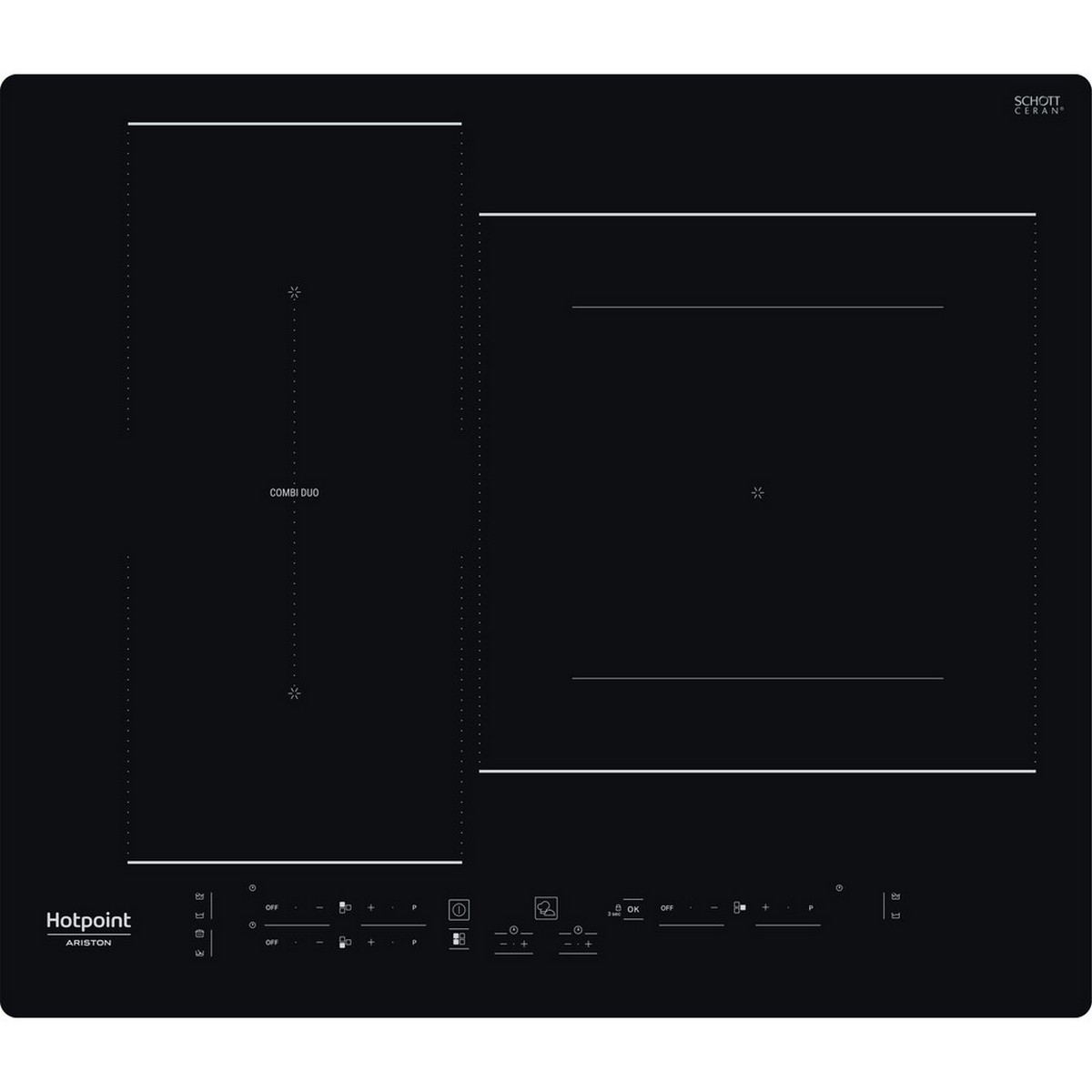 Induktionshäll Hotpoint HB 2760B NE 60 cm 7200 W - 2