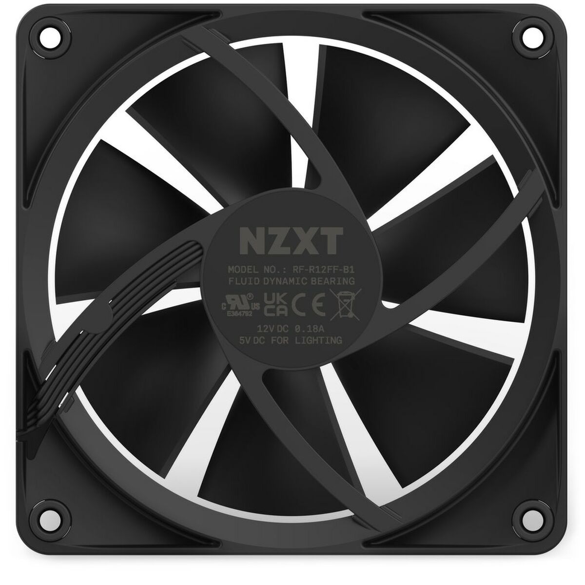 Lådfläkt NZXT RF-R12SF-B1 Ø 12 cm (1 antal)