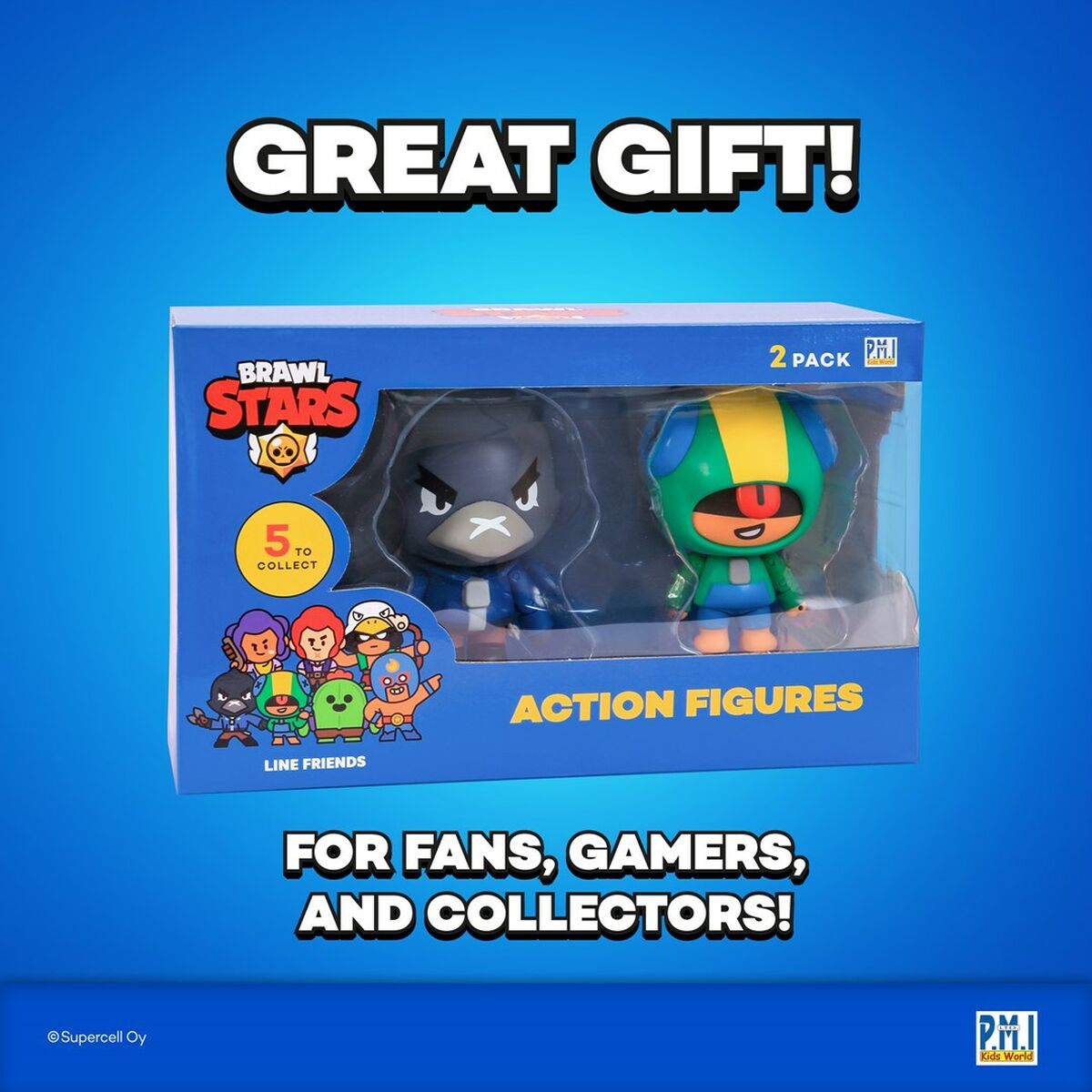 Sats med figurer Brawl Stars BRW6015B 2 Delar - 7