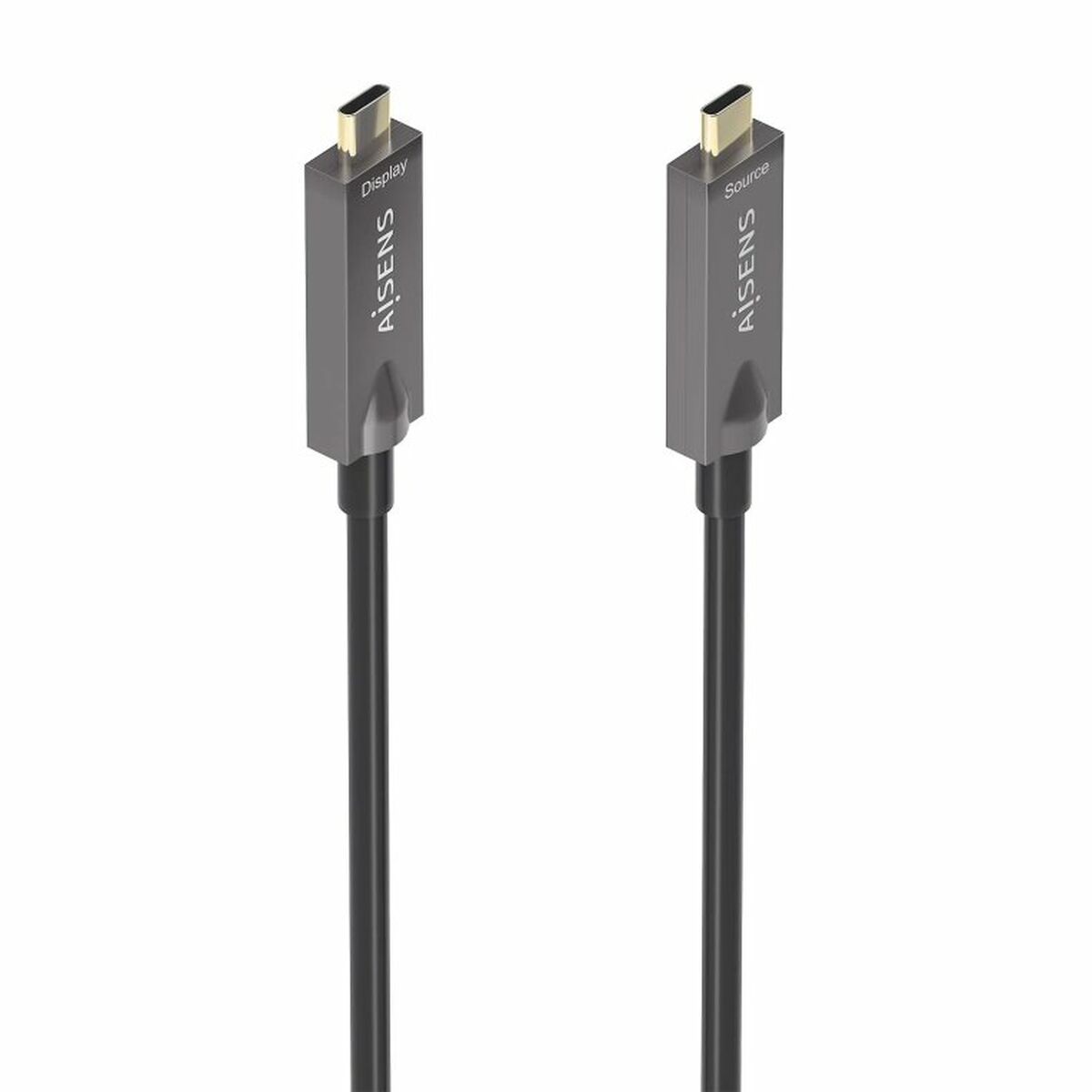 USB-C-kabel Aisens A157-0883 Svart 15 m