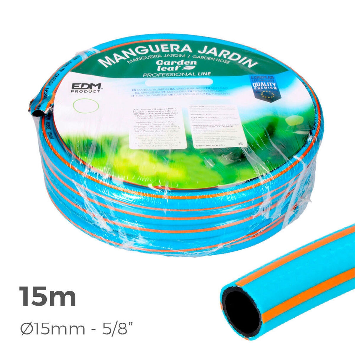 Slang EDM 74080 Profesional PVC 5/8" Ø 20 mm (15 m) - 4