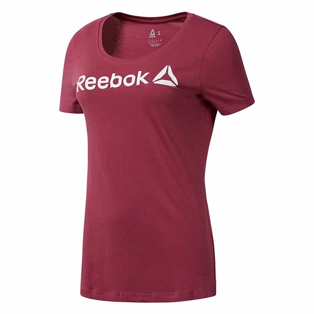 T-shirt med kortärm Dam Reebok Linear Hot Rosa - 15