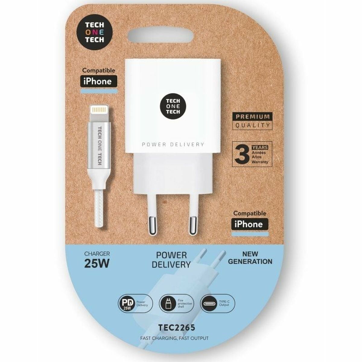 Väggladdare Tech One Tech TEC2265 25 W