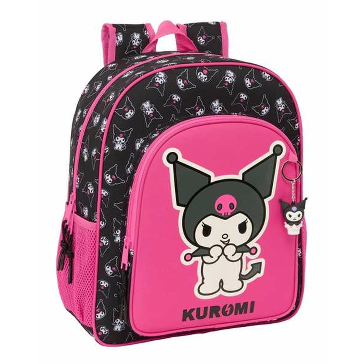 Skolryggsäck Kuromi Svart Fuchsia 32 x 38 x 12 cm
