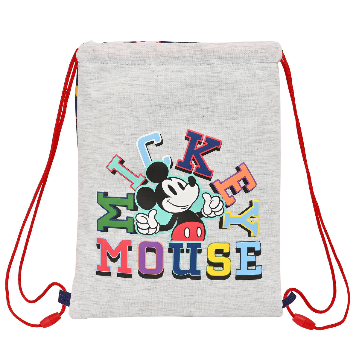 Skopåse med remmar Mickey Mouse Clubhouse Only one Marinblå 26 x 34 x 1 cm - 5