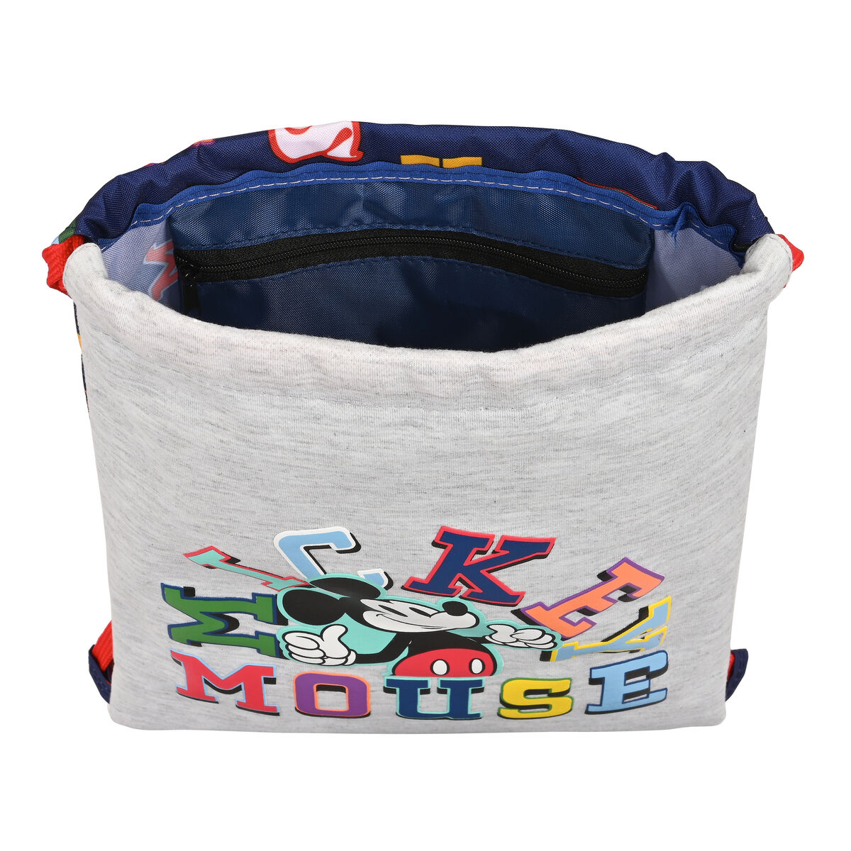 Skopåse med remmar Mickey Mouse Clubhouse Only one Marinblå 26 x 34 x 1 cm - 3