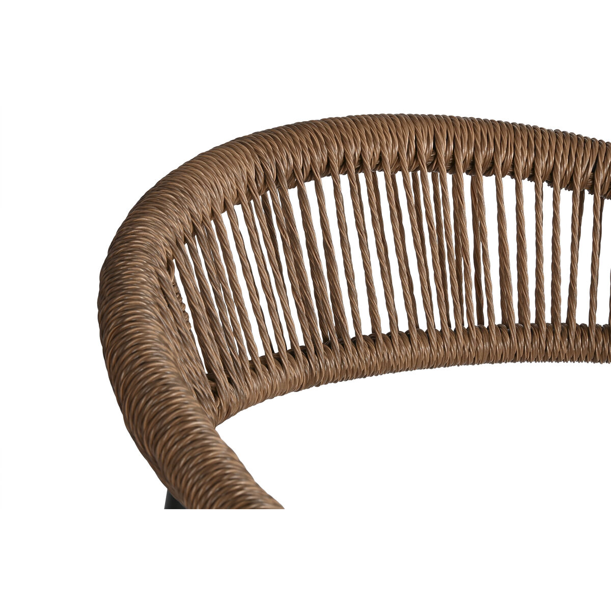 Sittpall Home ESPRIT Brun Svart Aluminium Rattan 52 x 55 x 105 cm - 6