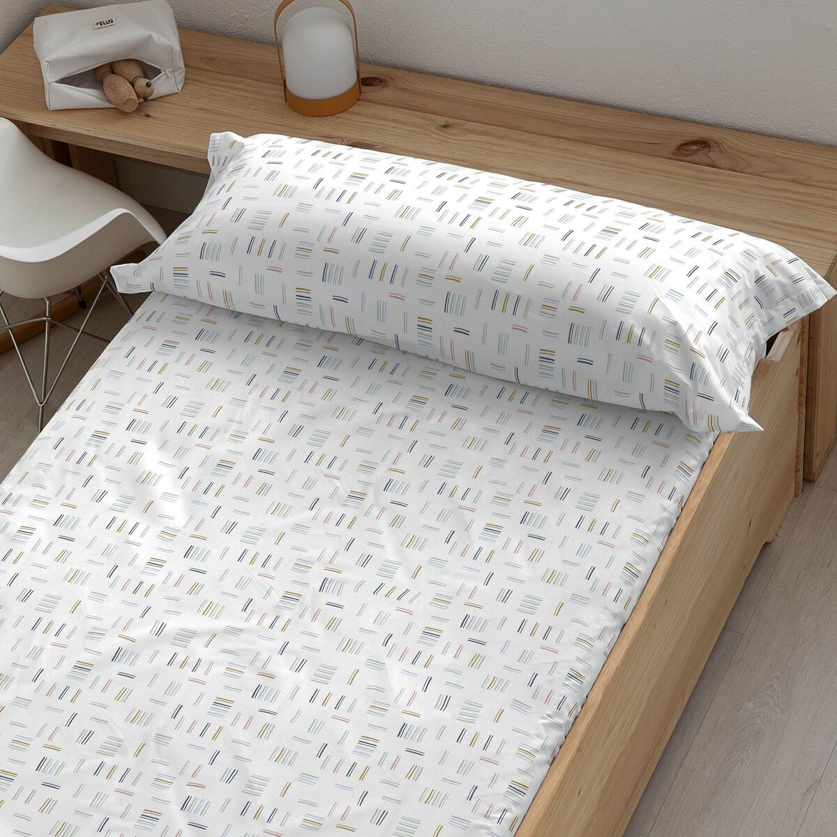 Inpassat underlakan Kids&Cotton Italo Multicolour Säng 90