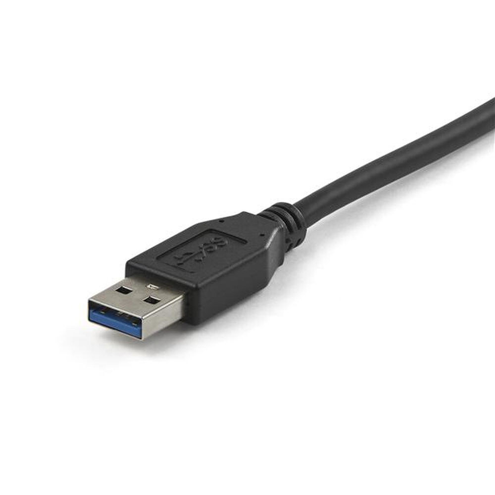 USB A till USB C Kabel Startech USB31AC1M            Svart - 2