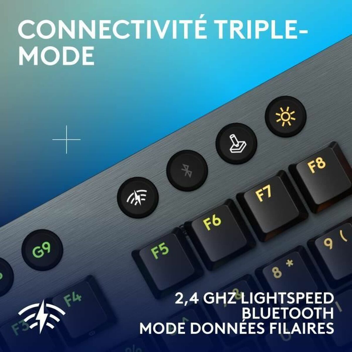 Trådlöst Tangentbord Logitech G915 TKL X Svart AZERTY - 5