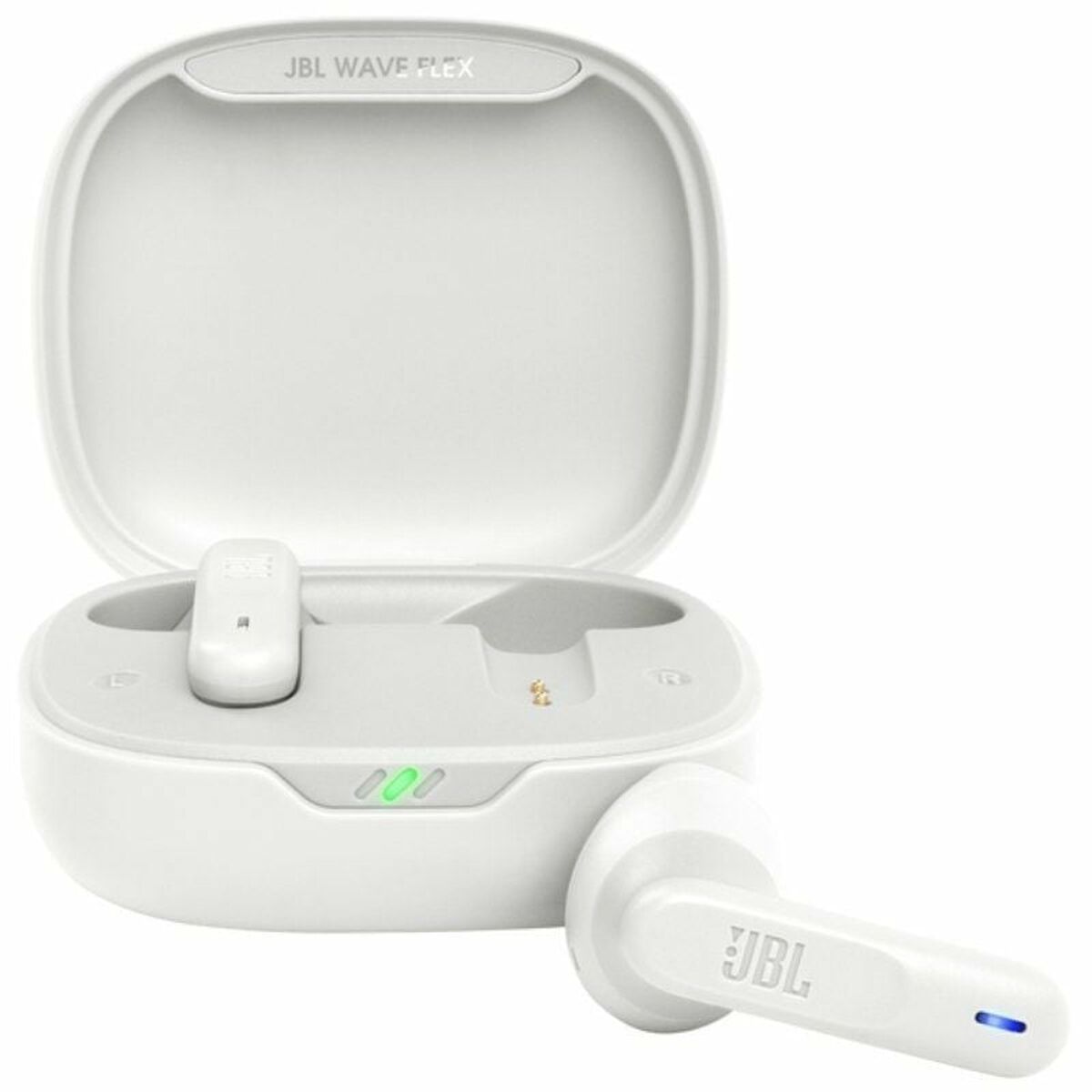 Trådlösa hörlurar med laddningsetui JBL Wave Flex Vit