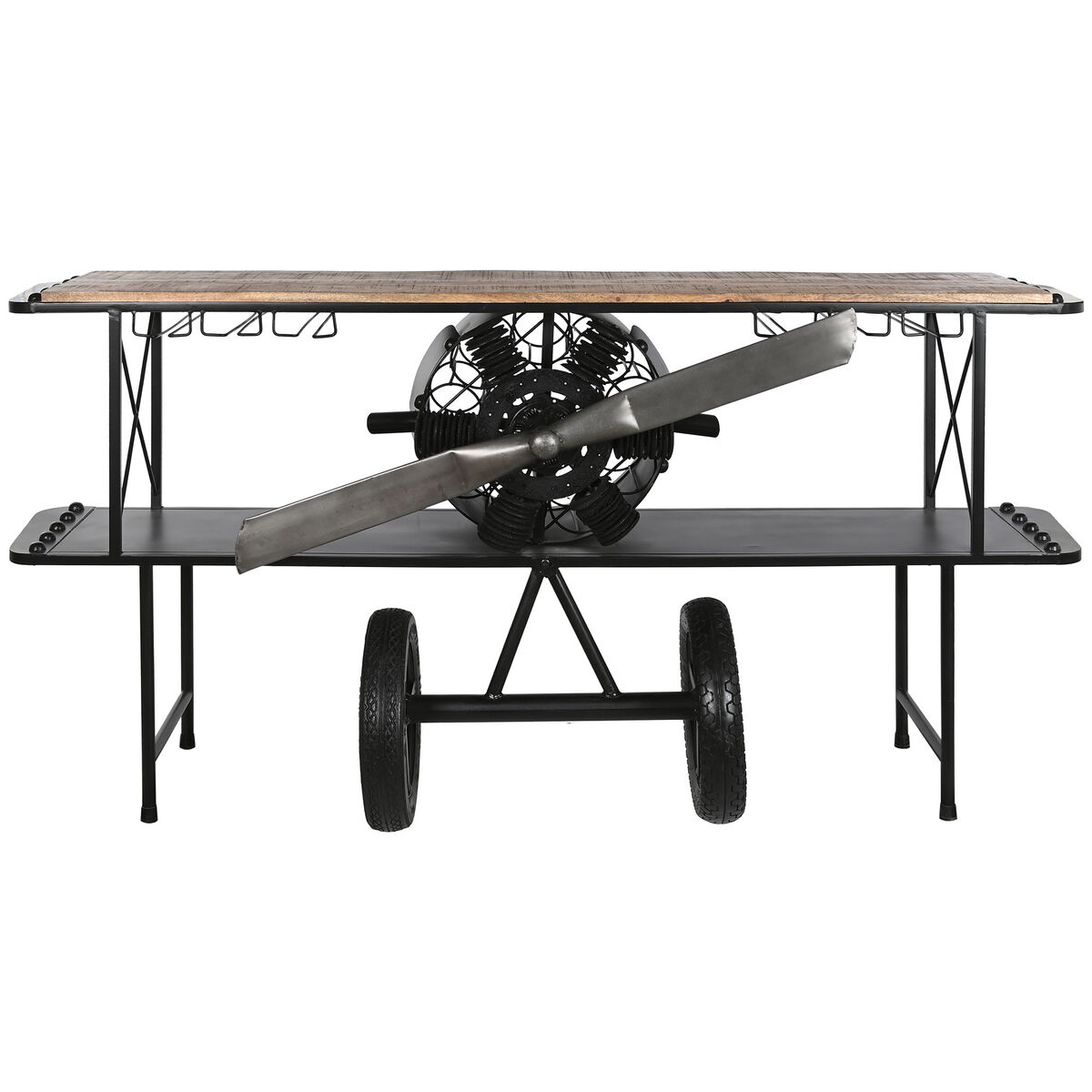 Mottagare Home ESPRIT Brun Svart 191 x 58 x 96 cm 191 x 58 x 91 cm - 8