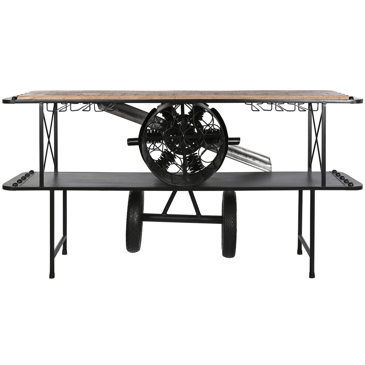 Mottagare Home ESPRIT Brun Svart 191 x 58 x 96 cm 191 x 58 x 91 cm - 2