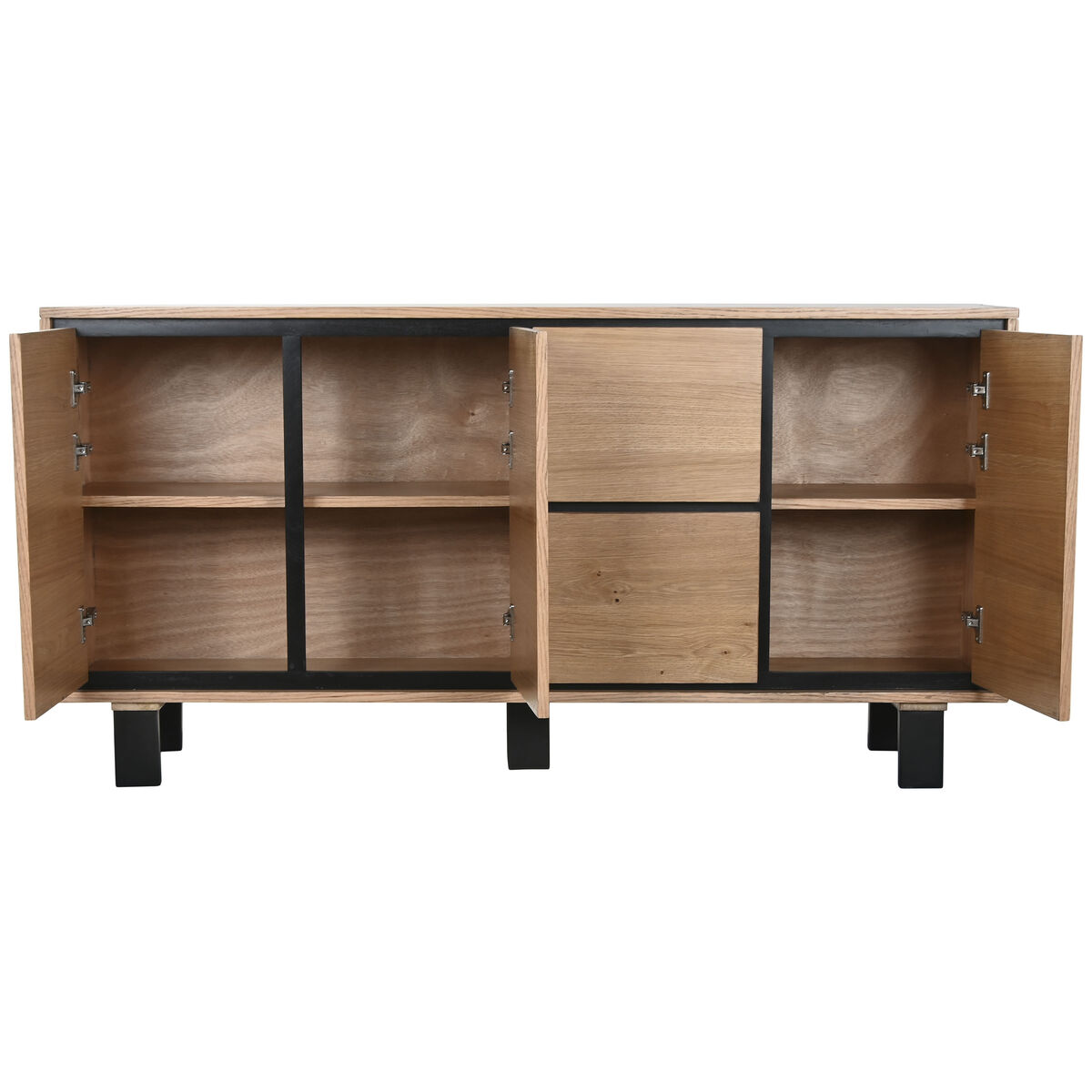 Skänk Home ESPRIT Metall Trä MDF 160 x 38 x 80 cm - 3