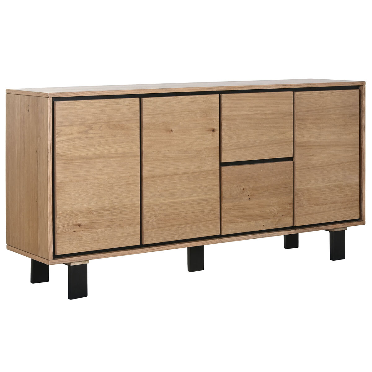 Skänk Home ESPRIT Metall Trä MDF 160 x 38 x 80 cm