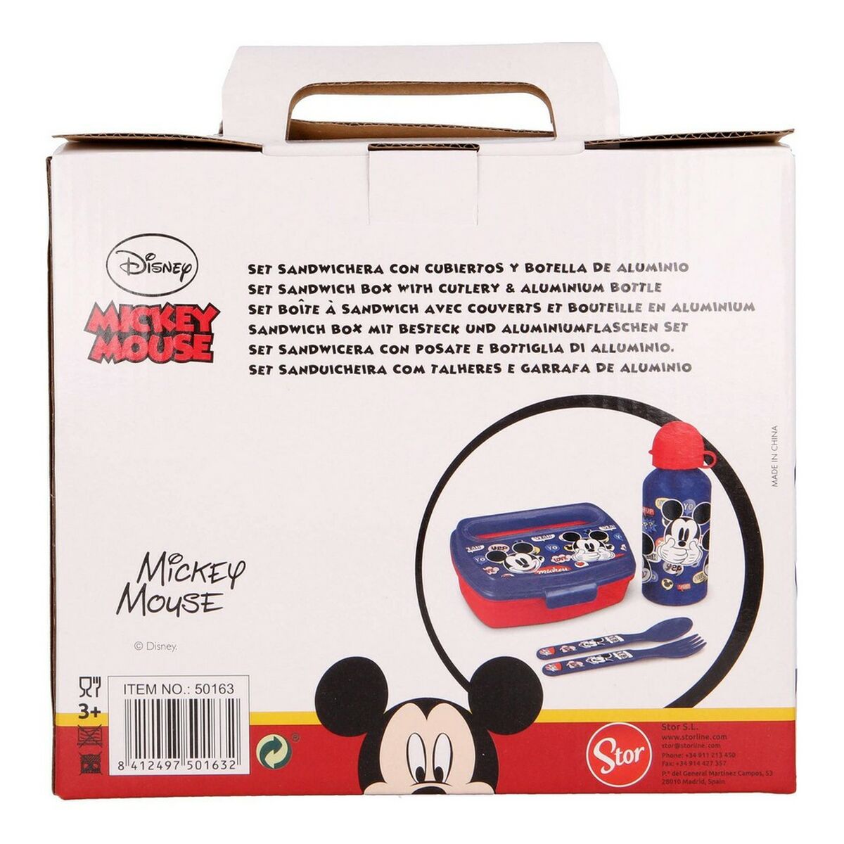 Matset för barn Mickey Mouse Happy smiles 21 x 18 x 7 cm Röd Blå - 6