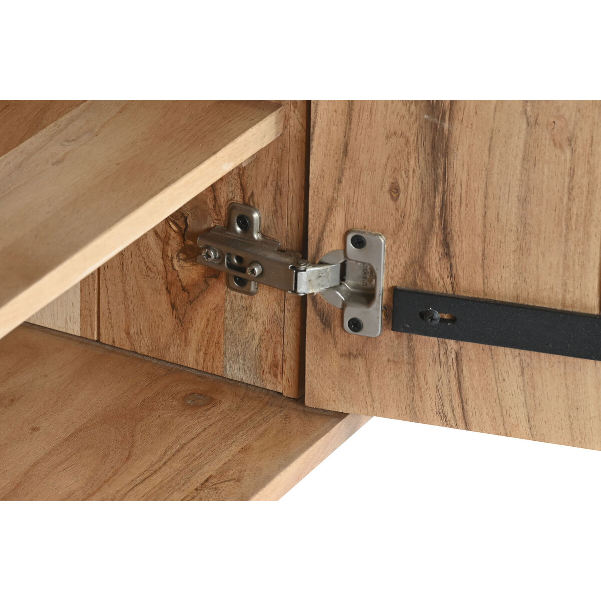 TV-möbler Home ESPRIT Brun Svart Metall Akaciaträ 145 x 40 x 52 cm - 4