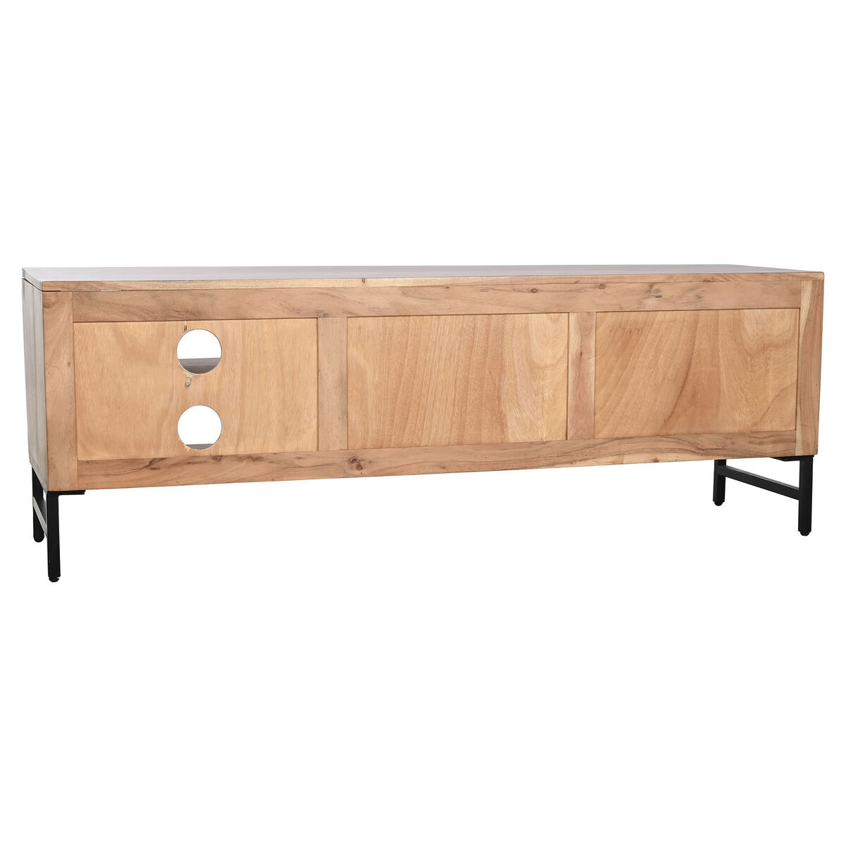 TV-möbler Home ESPRIT Brun Svart Metall Akaciaträ 145 x 40 x 52 cm - 2