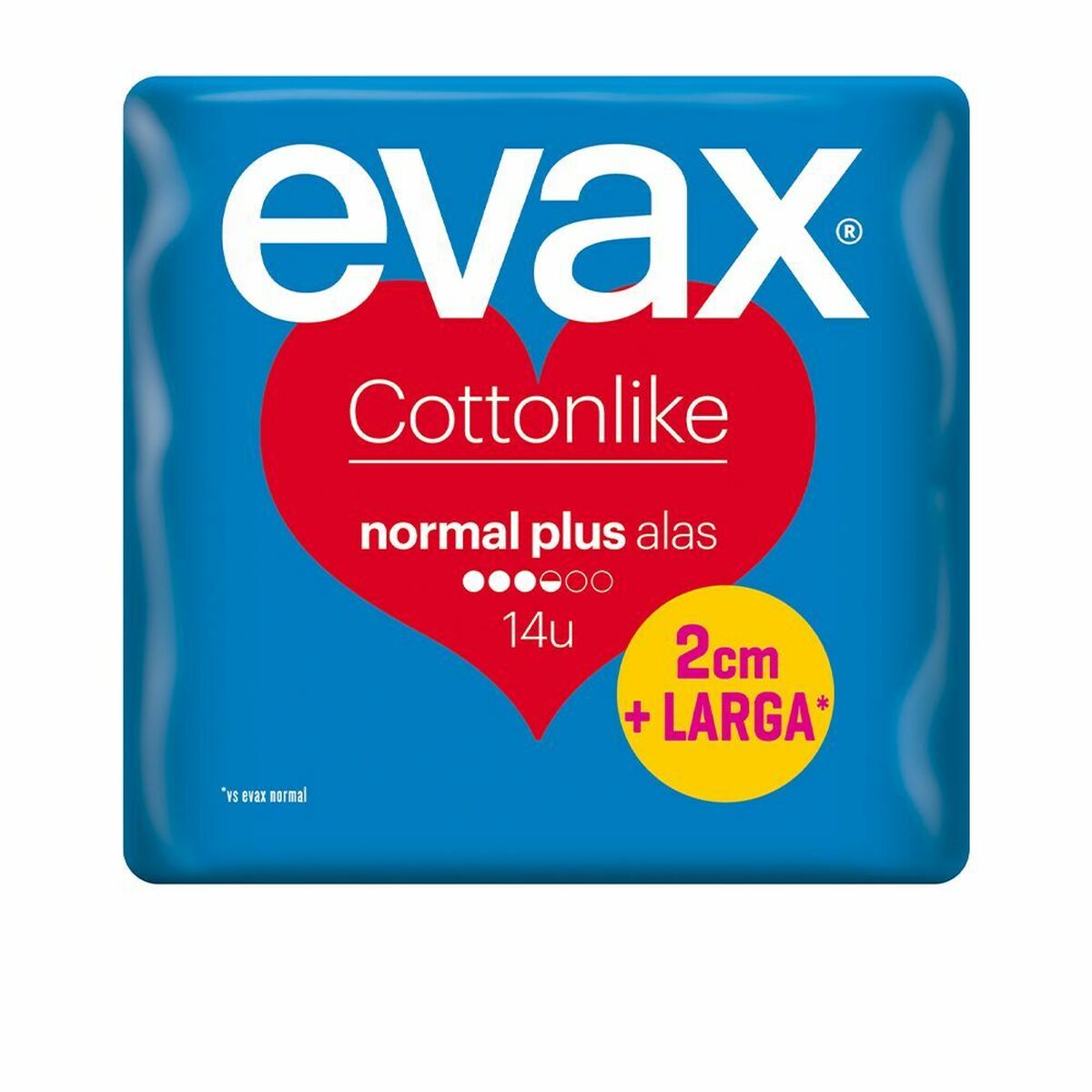 Normala dambindor utan vingar Evax Cotton Like  Plus (14 uds) - 2