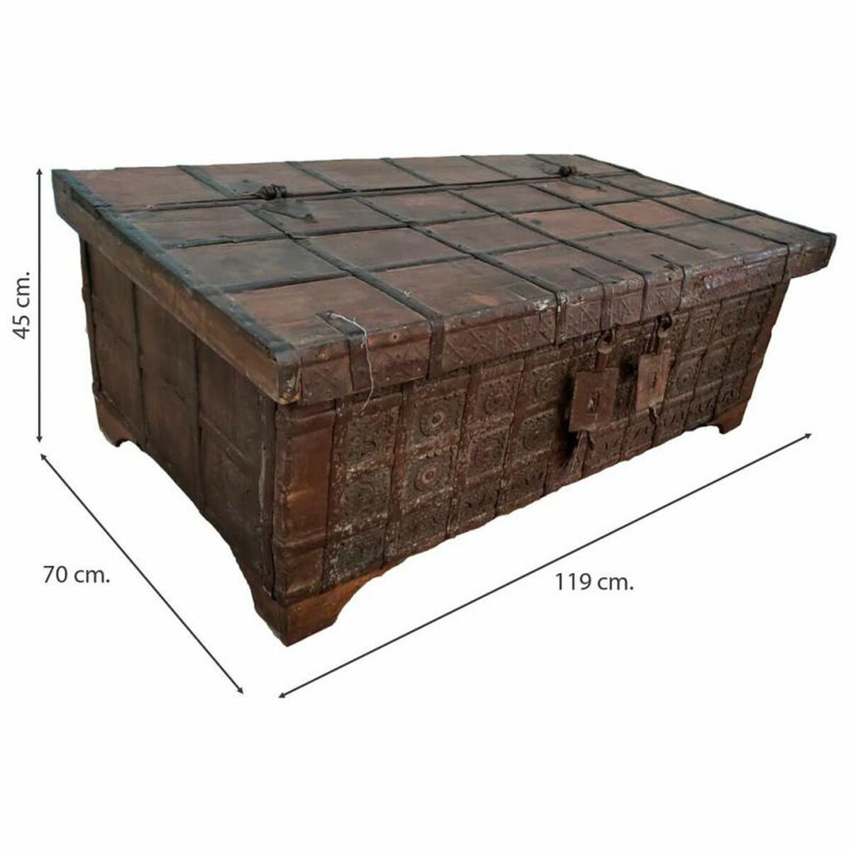 Soffbord Alexandra House Living Brun 70 x 45 x 119 cm - 6