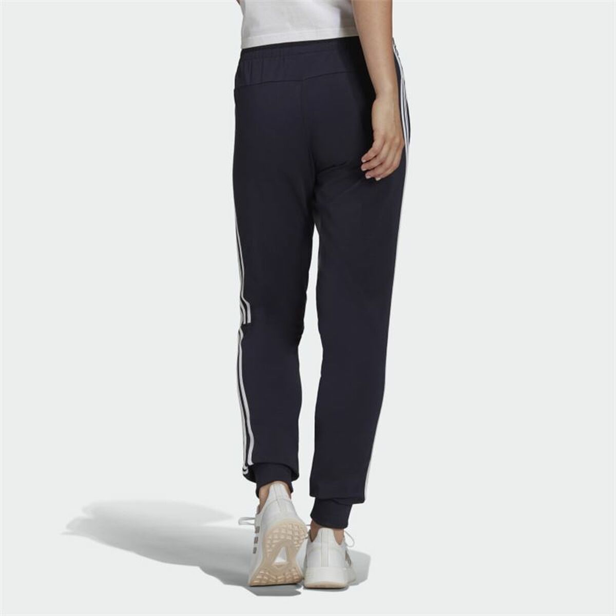 Nederdel träningsoverall för vuxna Adidas  Essentials 3 Stripes Kvinna Blå - 3