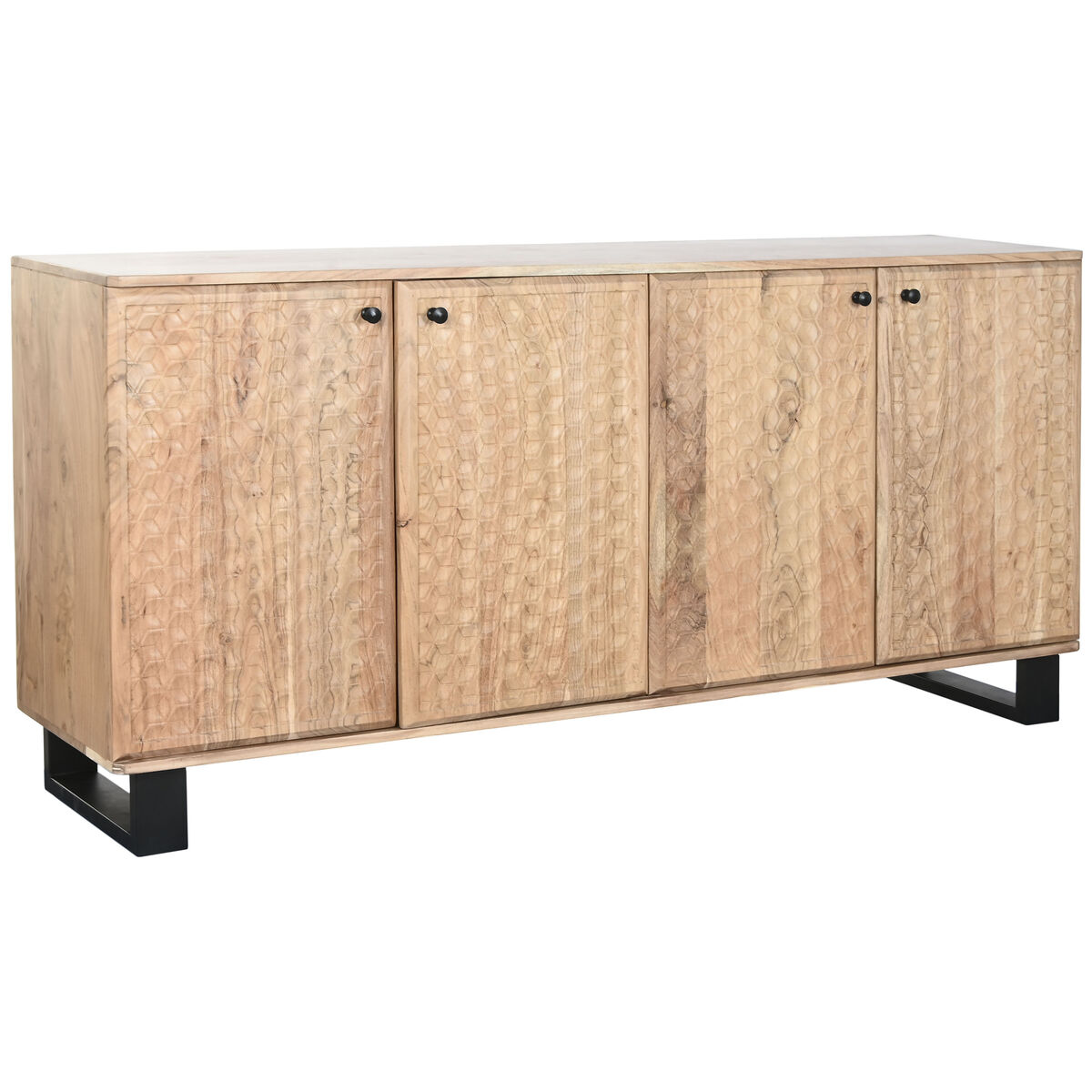 Skänk Home ESPRIT Metall Akaciaträ 170 x 40 x 80 cm
