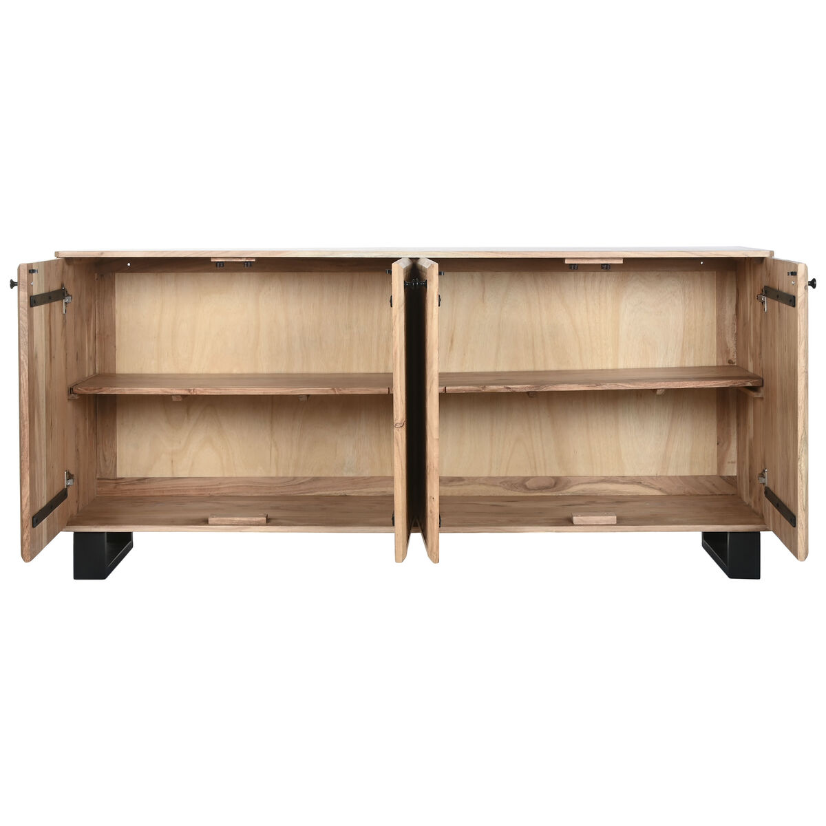 Skänk Home ESPRIT Metall Akaciaträ 170 x 40 x 80 cm - 3