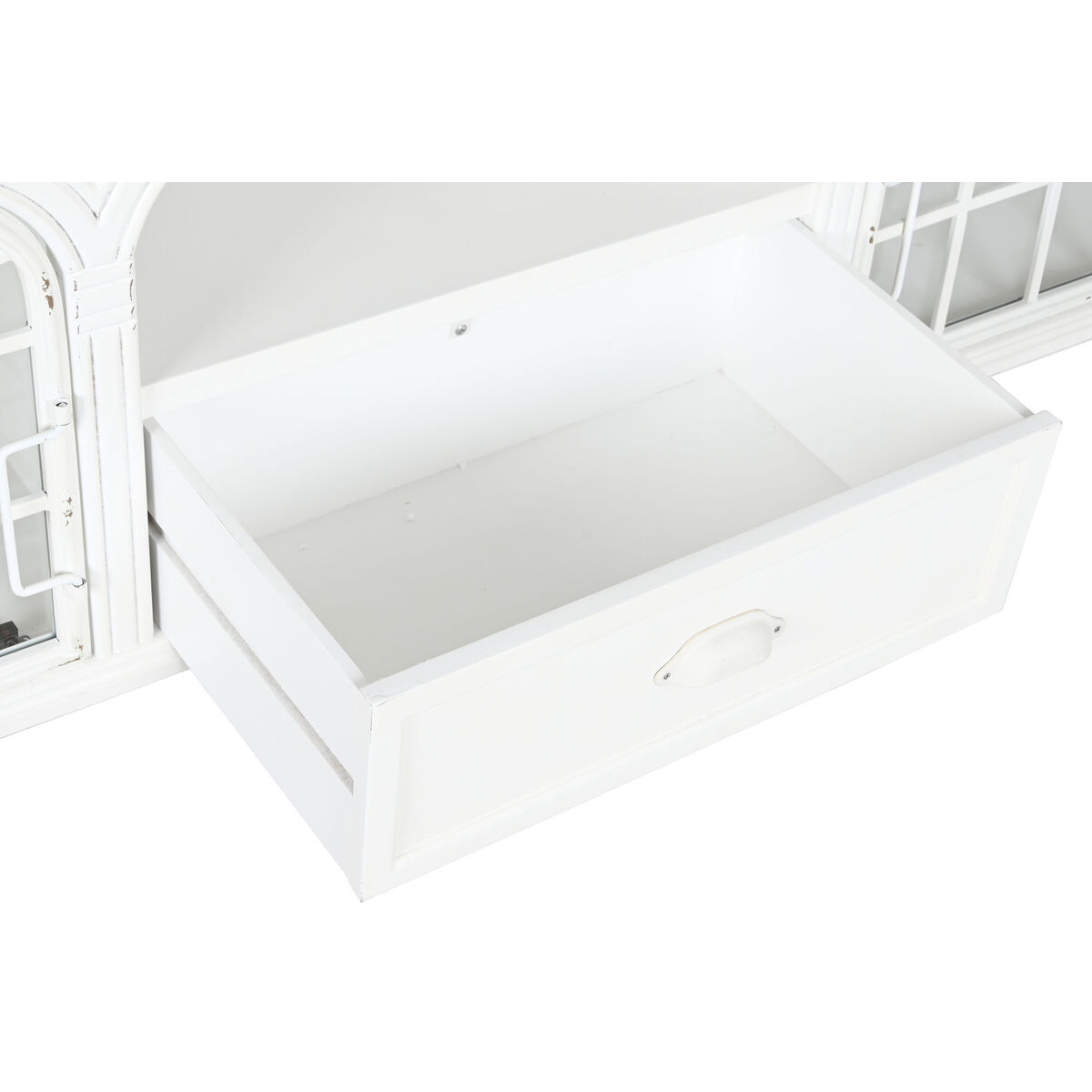 TV-möbler Home ESPRIT Vit Naturell Metall Gran 150 x 36 x 56 cm - 7