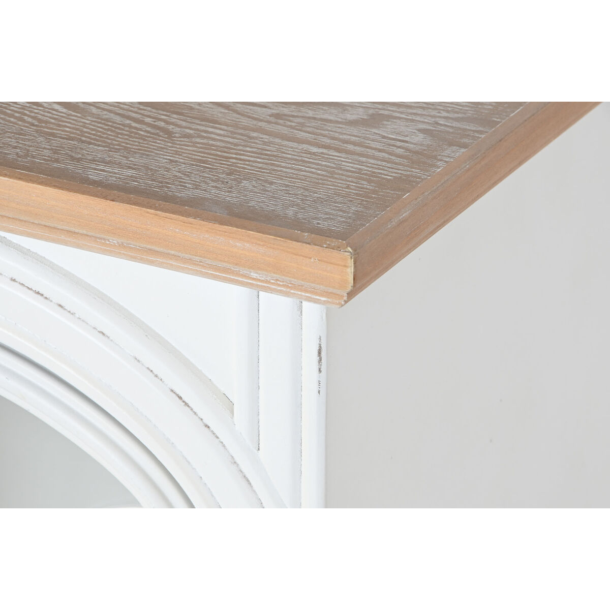 TV-möbler Home ESPRIT Vit Naturell Metall Gran 150 x 36 x 56 cm - 2