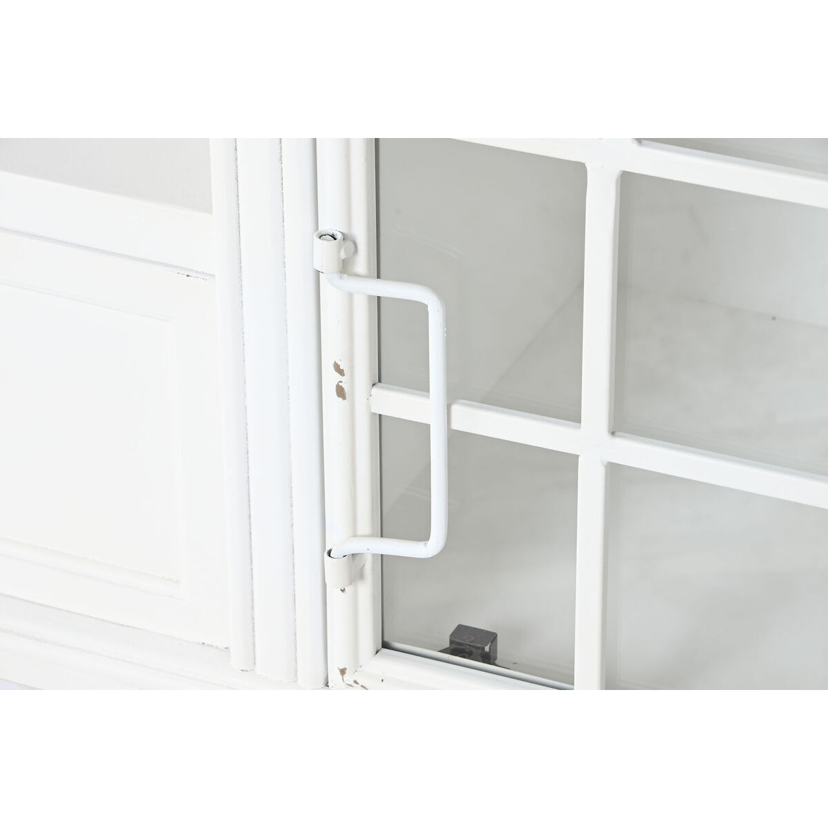 TV-möbler Home ESPRIT Vit Naturell Metall Gran 150 x 36 x 56 cm - 4