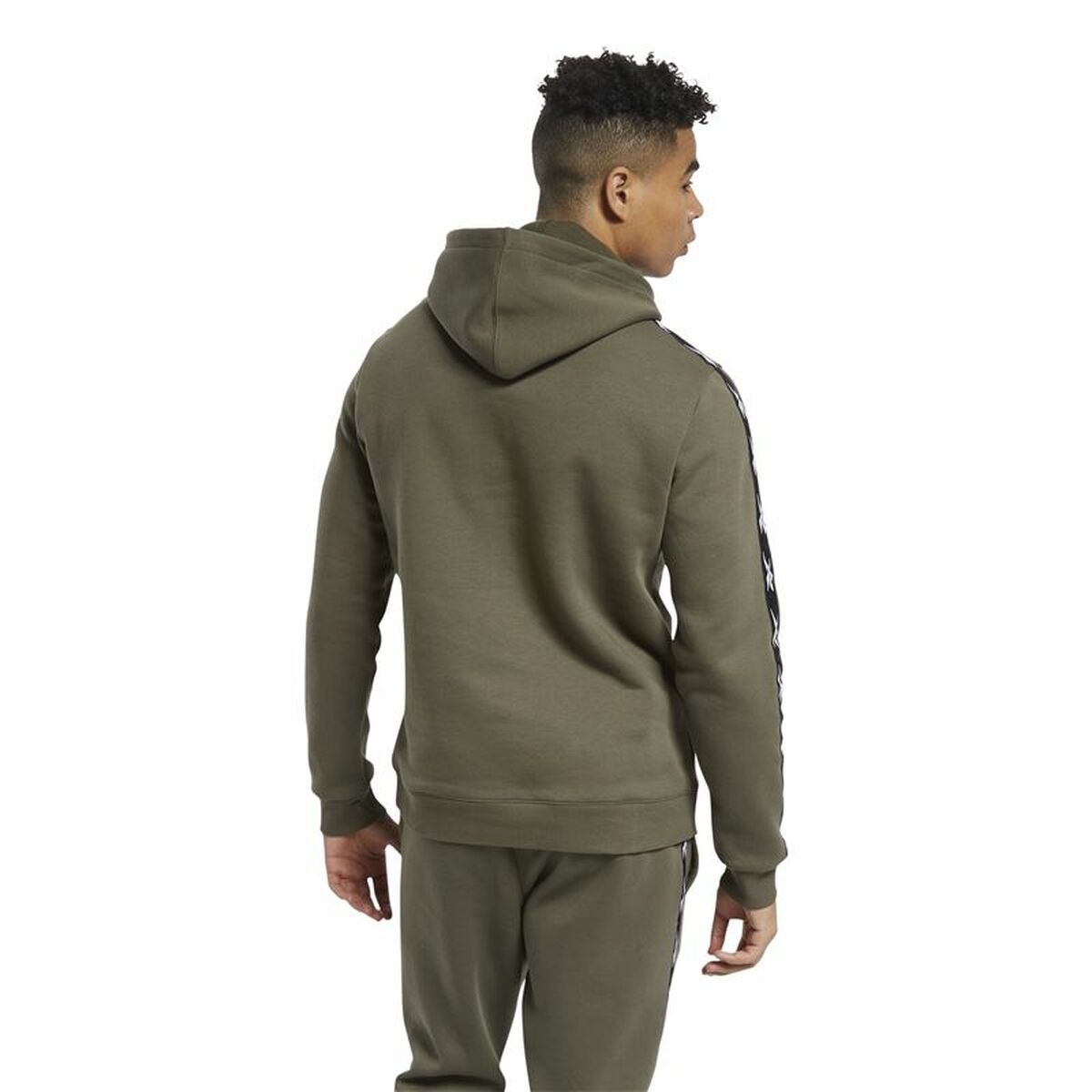 Tröja med huva Herr Reebok Training Essentials Tape Persimon - 3