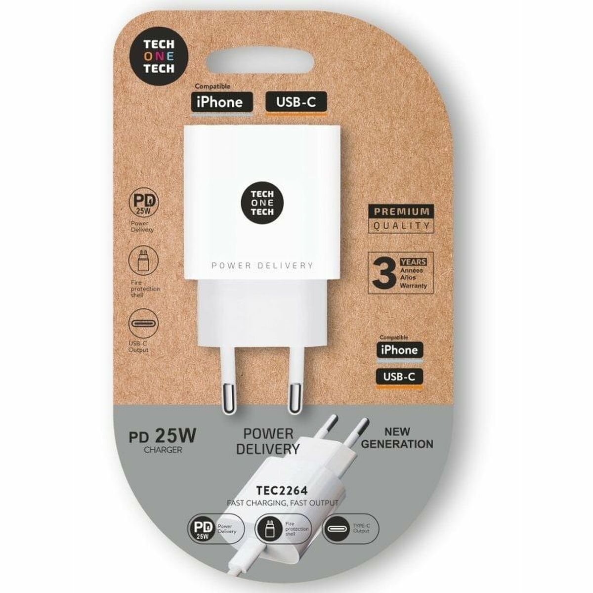 Väggladdare Tech One Tech TEC2264 25 W