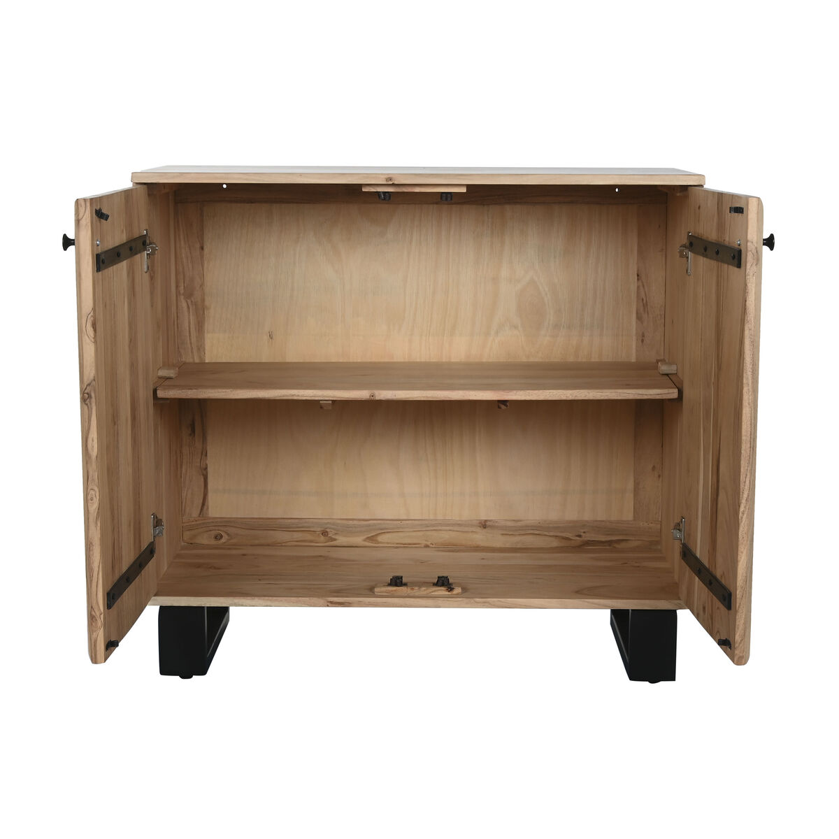 Skänk Home ESPRIT Metall Akaciaträ 88 x 40 x 80 cm - 3