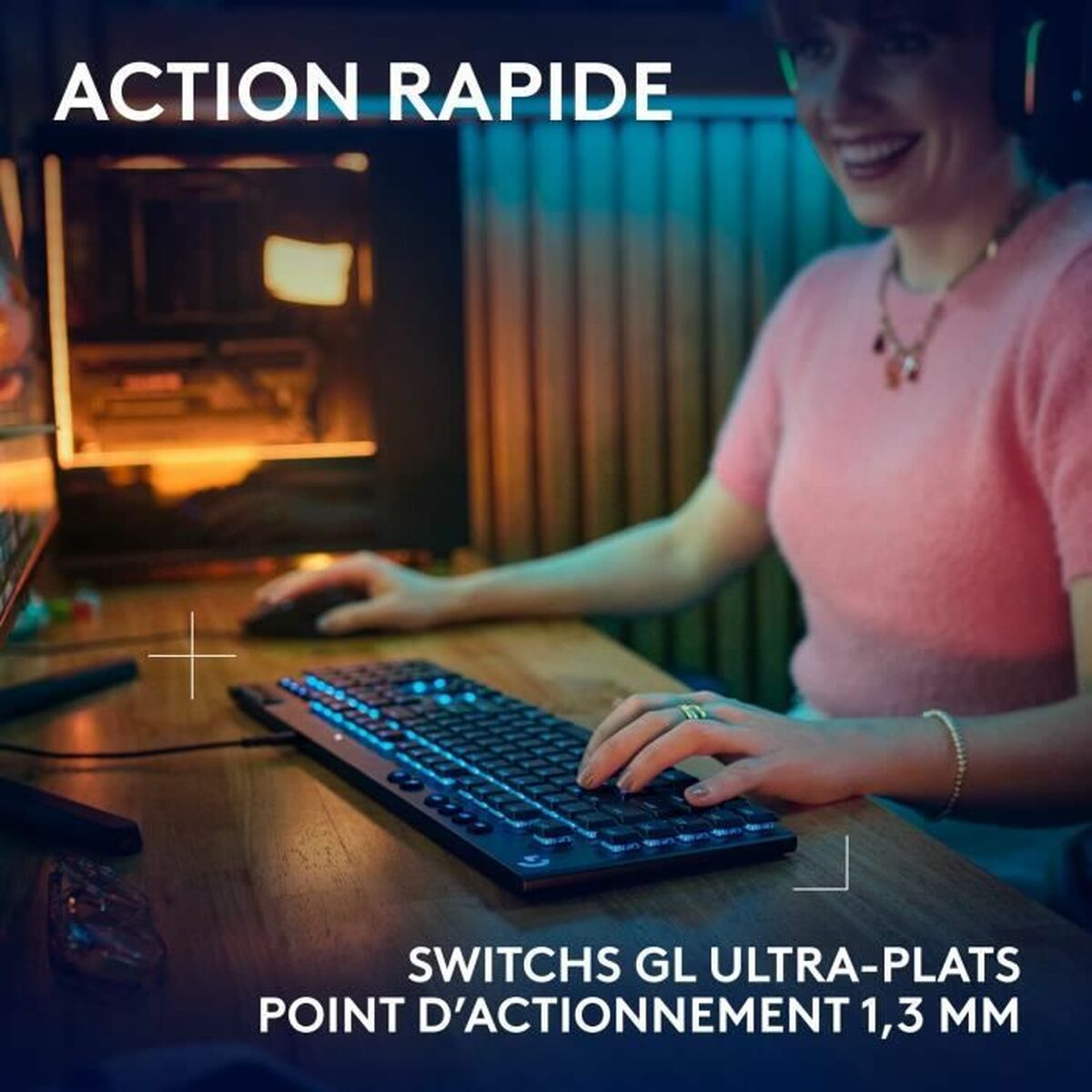 Tangentbord Logitech G915 X Svart AZERTY - 3
