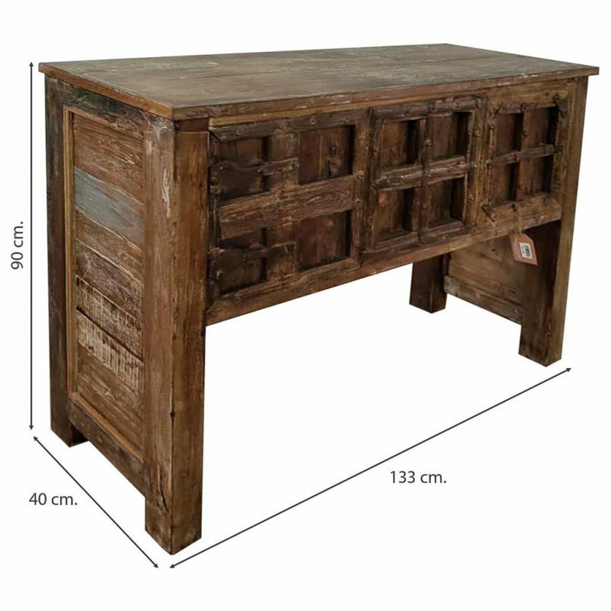 Mottagare Alexandra House Living Brun 40 x 90 x 133 cm - 5