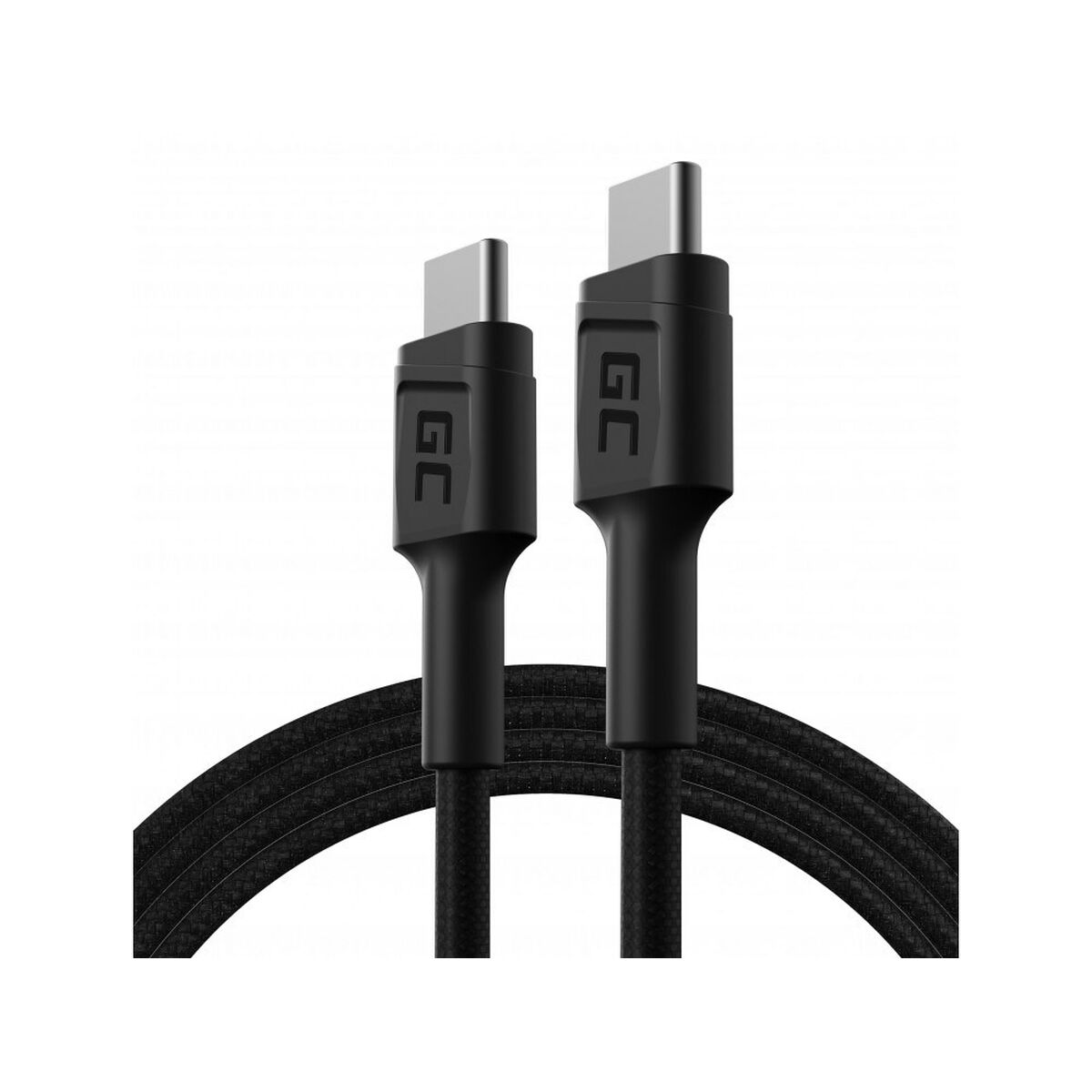 Adapter USB till USB-C Green Cell KABGC30 Svart 1,2 m