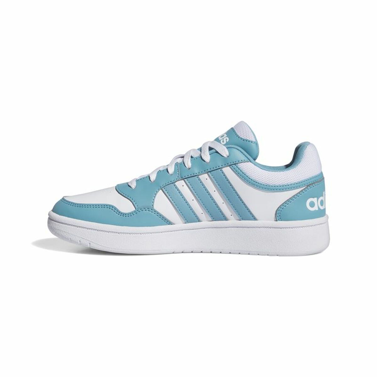 Gymnastiksko, Dam Adidas Hoops 3.0 Blå Vit - 2