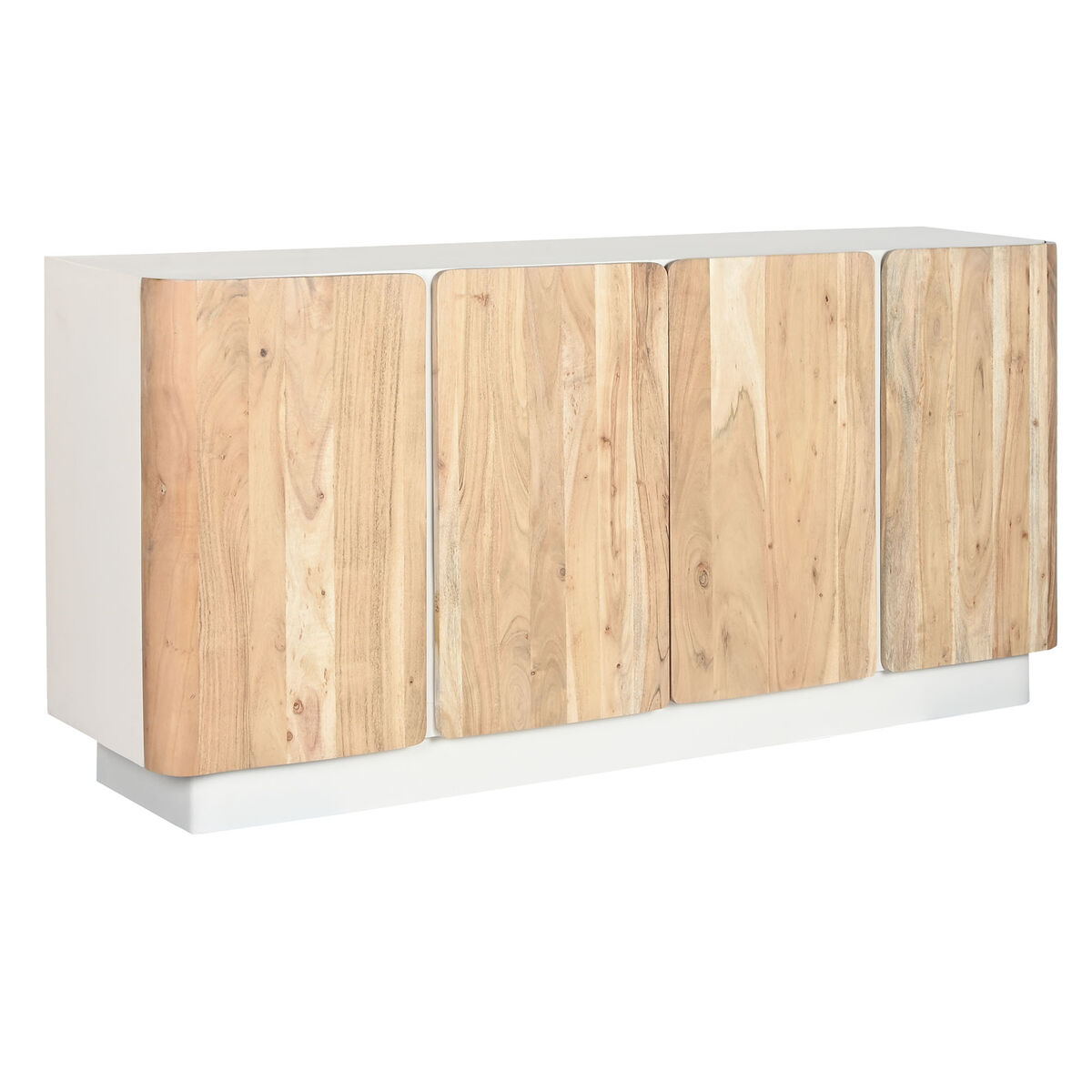 Skänk Home ESPRIT Vit Naturell Akaciaträ Mangoträ 170 x 40 x 80 cm